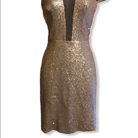 SOLD Dress the Population sequined deep v neck - Picture 5 of 8